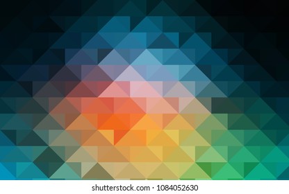 Light Blue, Red vector polygonal pattern. A vague abstract illustration with gradient. The completely new template can be used for your brand book.