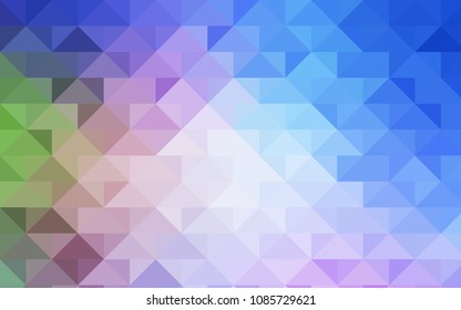 Light Blue, Red vector polygonal background. Shining colored illustration in a brand-new style. The completely new template can be used for your brand book.