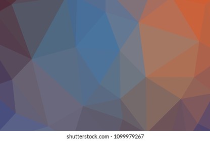 Light Blue, Red vector polygonal background. Colorful illustration in polygonal style with gradient. New template for your brand book.