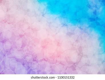 Light Blue, Red vector polygonal pattern. Brand new colored illustration in blurry style with gradient. The completely new template can be used for your brand book.