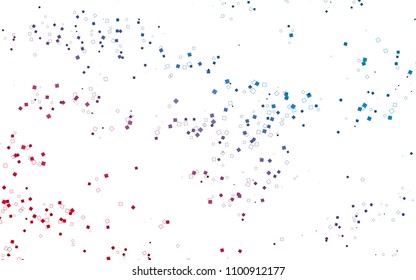 Light Blue, Red vector polygonal illustration consisting of rectangles. Rectangular design for your business. Creative geometric background in origami style with gradient.