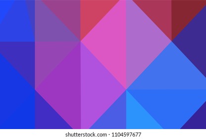 Light Blue, Red vector polygonal background. A sample with polygonal shapes. That new template can be used for your brand book.