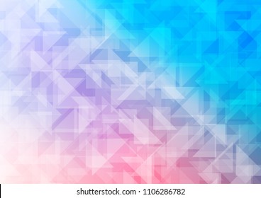 Light Blue, Red vector polygonal background. A sample with polygonal shapes. A completely new template for your business design.