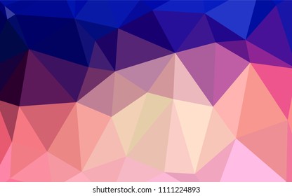 Light Blue, Red vector polygonal template. Colorful illustration in polygonal style with gradient. A completely new design for your business.