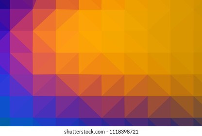 Light Blue, Red vector polygonal pattern. A sample with polygonal shapes. New template for your brand book.