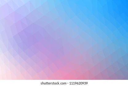 Light Blue, Red vector polygonal template. A completely new color illustration in a vague style. Brand new design for your business.