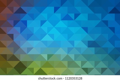 Light Blue, Red vector polygonal template. Colorful illustration in abstract style with gradient. The completely new template can be used for your brand book.