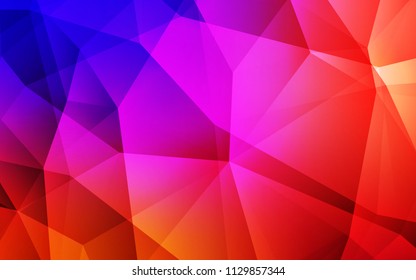 Light Blue, Red vector polygonal background. Modern abstract illustration with triangles. Template for cell phone's backgrounds.