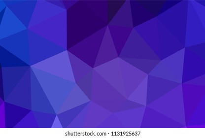 Light Blue, Red vector polygonal background. Shining polygonal illustration, which consist of triangles. A completely new design for your leaflet.
