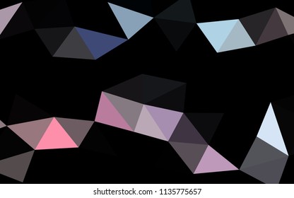 Light Blue, Red vector polygonal polygonal. Geometric illustration in Origami style with gradient.  A completely new template for your business design.