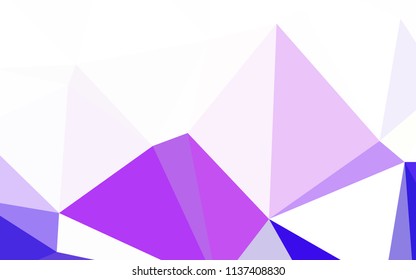 Light Blue, Red vector polygonal background. Shining polygonal illustration, which consist of triangles. Completely new template for your banner.