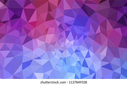 Light Blue, Red vector polygonal pattern. Creative illustration in halftone style with triangles. Brand new design for your business.