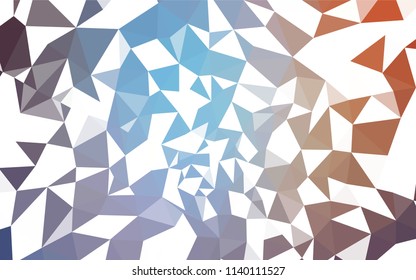 Light Blue, Red vector polygonal template. Polygonal abstract illustration with gradient. Completely new template for your banner.