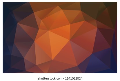 Light Blue, Red vector polygonal illustration, which consist of triangles. Triangular design for your business. Creative geometric background in Origami style with gradient