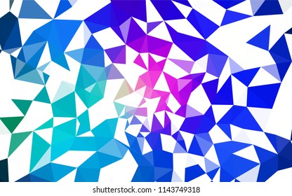 Light Blue, Red vector polygonal template. Shining polygonal illustration, which consist of triangles. Template for cell phone's backgrounds.