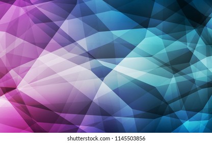 Light Blue, Red vector polygonal template. Elegant bright polygonal illustration with gradient. New template for your brand book.