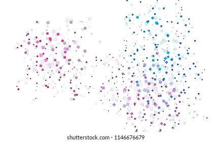 Light Blue, Red vector polygonal illustration, which consist of rectangles. Rectangular pattern for your business design. Geometric background in Origami style with gradient. 