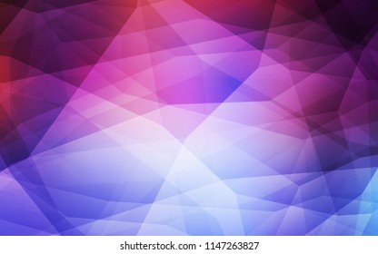 Light Blue, Red vector polygonal background. Colorful illustration in abstract style with triangles. New template for your brand book.