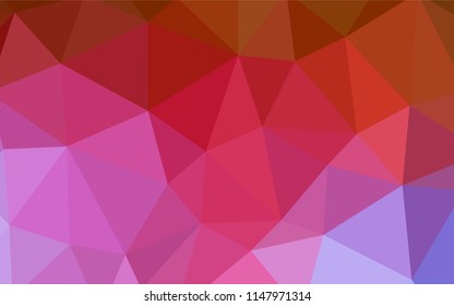 Light Blue, Red vector polygonal template. Colorful illustration in polygonal style with gradient. Textured pattern for your backgrounds.
