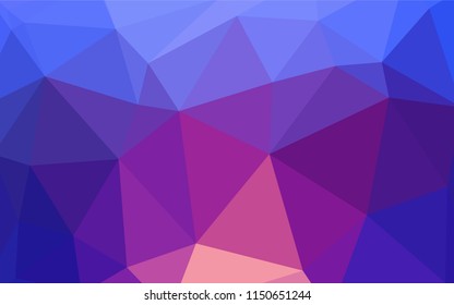 Light Blue, Red vector polygonal template. Shining colorful illustration with triangles. Polygonal design for your web site.