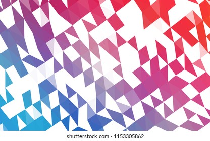 Light Blue, Red vector polygonal background. A sample with polygonal shapes. The completely new template can be used for your brand book.
