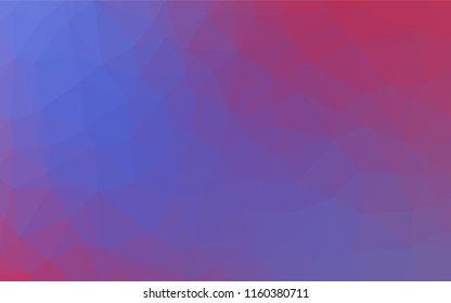 Light Blue, Red vector polygonal template. Brand new colored illustration in blurry style with gradient. A completely new design for your business.