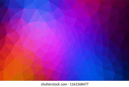 Light Blue, Red vector polygonal pattern. Polygonal abstract illustration with gradient. Brand new design for your business.