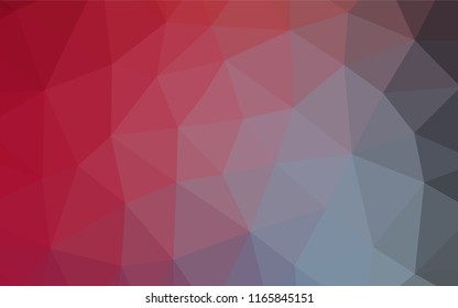Light Blue, Red vector polygonal pattern. Glitter abstract illustration with an elegant design. The elegant pattern can be used as part of a brand book.