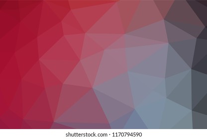 Light Blue, Red vector polygonal background. Modern geometrical abstract illustration with gradient. A completely new template for your business design.