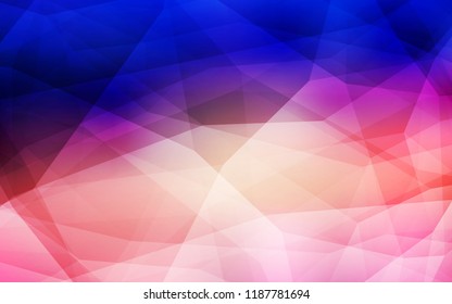 Light Blue, Red vector polygonal template. A completely new color illustration in a polygonal style. Template for cell phone's backgrounds.
