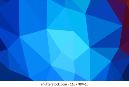 Light Blue, Red vector polygonal pattern. A completely new color illustration in a polygonal style. A new texture for your web site.