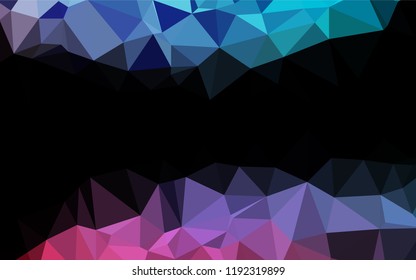 Light Blue, Red vector polygonal pattern. Modern geometrical abstract illustration with gradient. The textured pattern can be used for background.