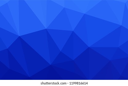 Light Blue, Red vector polygonal pattern. Shining polygonal illustration, which consist of triangles. Completely new template for your banner.