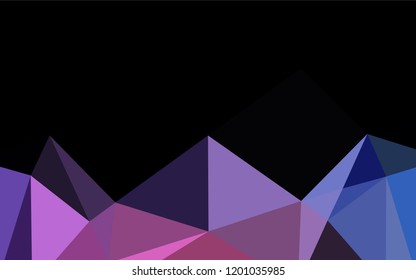 Light Blue, Red vector polygonal background. Creative geometric illustration in Origami style with gradient. The completely new template can be used for your brand book.