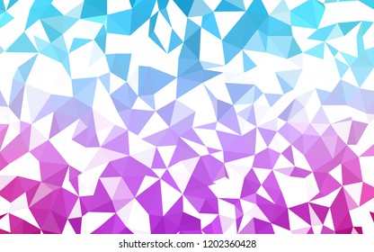 Light Blue, Red vector polygonal template. Shining colorful illustration with triangles. Brand new style for your business design.
