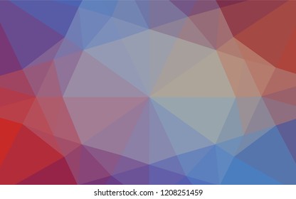 Light Blue, Red vector polygonal background. Glitter abstract illustration with an elegant design. The template can be used as a background for cell phones.