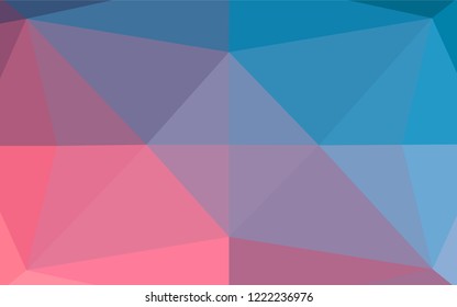 Light Blue, Red vector polygonal template. A sample with polygonal shapes. The completely new template can be used for your brand book.
