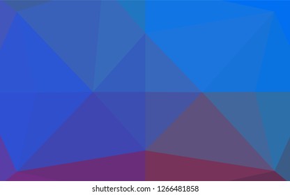 Light Blue, Red vector polygonal pattern. Creative geometric illustration in Origami style with gradient. The textured pattern can be used for background.