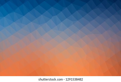 Light Blue, Red vector polygonal pattern. An elegant bright illustration with gradient. Brand new style for your business design.