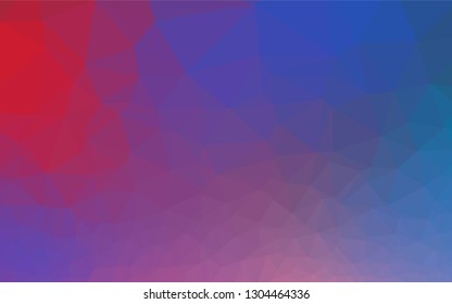 Light Blue, Red vector polygonal background. A completely new color illustration in a vague style. The elegant pattern can be used as part of a brand book.