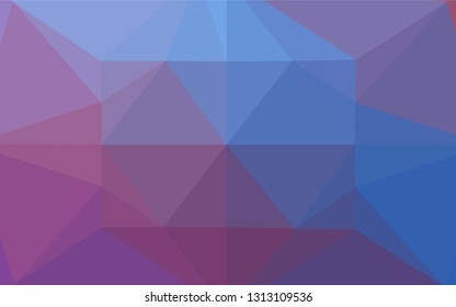 Light Blue, Red vector polygonal pattern. Modern geometrical abstract illustration with gradient. The template can be used as a background for cell phones.