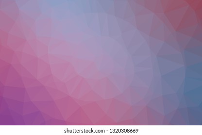 Light Blue, Red vector polygonal pattern. Shining colored illustration in a Brand new style. Completely new design for your business.