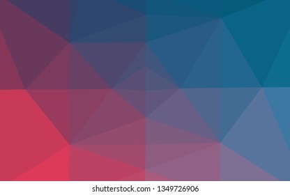 Light Blue, Red vector polygonal pattern. Colorful illustration in abstract style with gradient. Polygonal design for your web site.