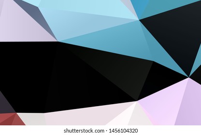 Light Blue, Red vector polygonal template. A vague abstract illustration with gradient. Brand new design for your business.