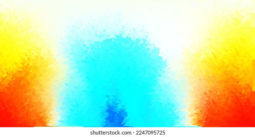 Light blue, red vector polygonal backdrop. Colorful abstract illustration with gradient triangles. Sample for your designs.