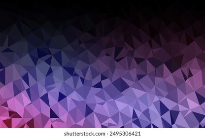 Azul claro, Plantilla poligonal de Vector rojo. Muestra geométrica triangular con gradiente.  Plantilla completamente nueva para el diseño de su negocio.