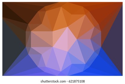 Light Blue, Red vector polygonal illustration, which consist of triangles with a gemstone in center. Triangular design of a huge diamond for your business. Creative geometric background of gems.