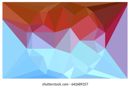 Light Blue, Red vector polygonal illustration, which consist of triangles with a gemstone in center. Triangular design of a huge diamond for your business. Creative geometric background of gems.