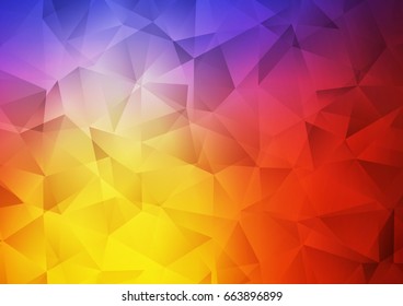 Light Blue, Red vector polygonal template. A completely new color illustration in a vague style. The template can be used as a background for cell phones.