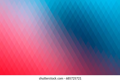 Light Blue, Red vector polygonal illustration consisting of rectangles. Rectangular design for your business. Creative geometric background in origami style with gradient.
